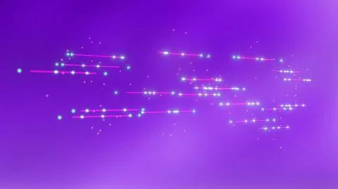 3d Illustration Data stripes moving fast on Purple background. Illustrazione stock