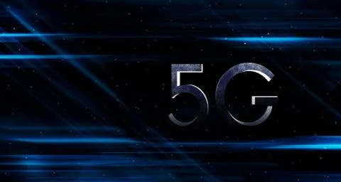 3d illustration Digital 5G network and the internet of things on urban backgr Ilustración de archivo