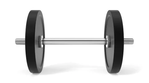 3d illustration of dumbell. Stock Illustration