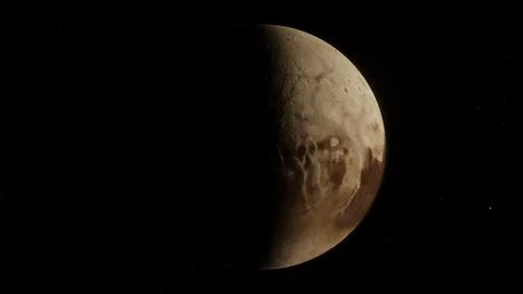 3D illustration of Dwarf Planet Pluto 4K  (3) Stock Illustration