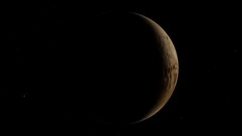 3D illustration of Dwarf Planet Pluto 4K  (4) Stock Illustration