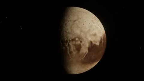 3D illustration of Dwarf Planet Pluto 4K  (2) Illustrazione stock