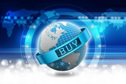 3d illustration of e-commerce concept Stock-Illustration