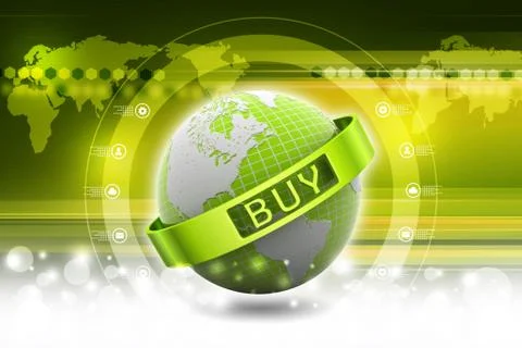 3d illustration of e-commerce concept Stock-Illustration