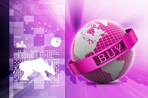 3d illustration of e-commerce concept Stock-Illustration