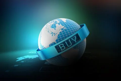 3d illustration of e-commerce concept Stock-Illustration