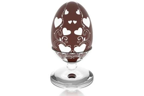 3D illustration - Easter egg decorations on a white background Stock-Illustration
