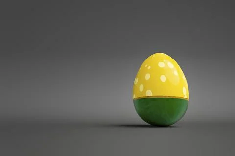 3d illustration of an easter egg with space for your text Illustrazione stock
