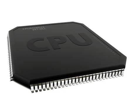 3d Illustration of electrical components on white background Stock Illustration