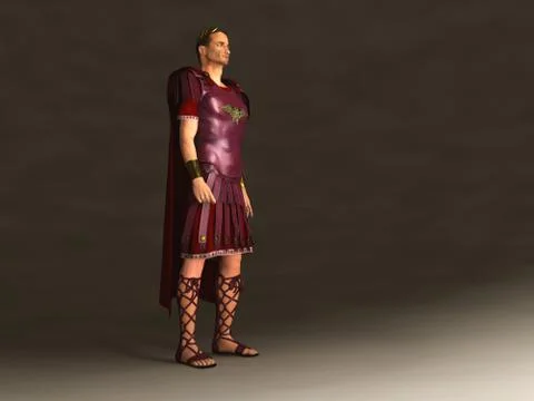 3d illustration of Emperor Julius Caesar Stock Illustration