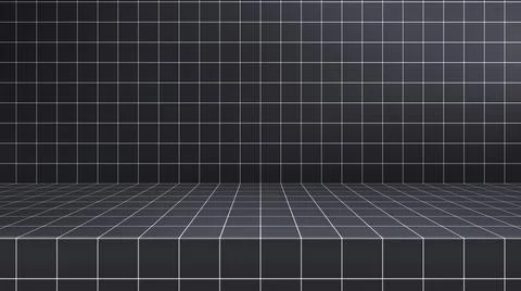 3D illustration of an empty modern studio table room Stock Illustration