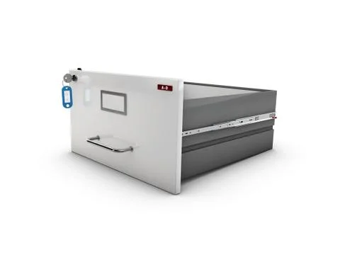 3d Illustration of the empty open drawer Stock Illustration