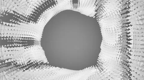 3D illustration with an empty space for a text and a beautiful pattern イラスト素材