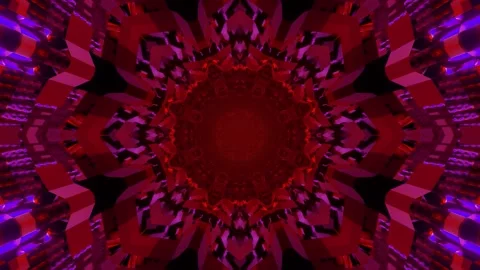 3d illustration of endless moving corridor with changing colors Stock Footage 160541664