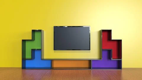 3d  illustration of an entertainmnet unit Иллюстрация