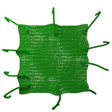 3D illustration of a fabric patch isolated on white Иллюстрация