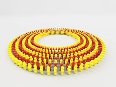 3D Illustration Flag of Catalonia Stock Illustration