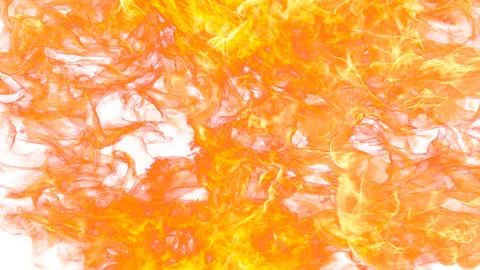 3d illustration. Flame flare on white background. Stock Illustration