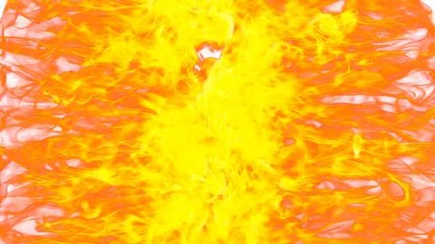3d illustration. Flame flare on white background. Stock Illustration
