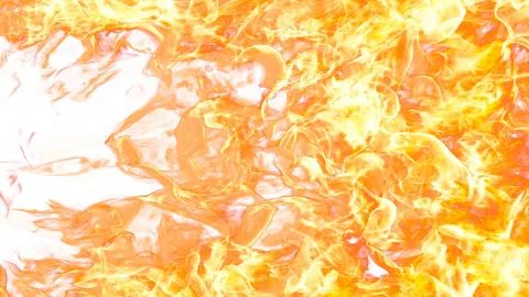 3d illustration. Flame flare on white background. Stock Illustration