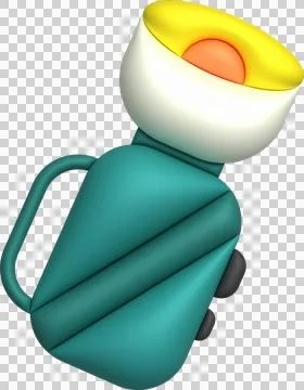 3d illustration flashlight with a bright beam. Electric lamp battery powere.. Stock Illustration