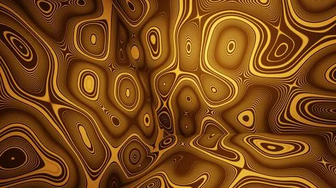 3D Illustration. Flowing abstract waves. Stock Illustration