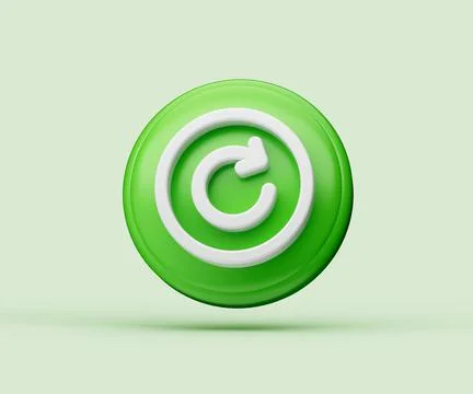 3D illustration of forward or skip button or icon for web and app Stockillustratie