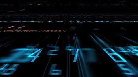 3d illustration - Futuristic technological interface - HUD Stock Illustration