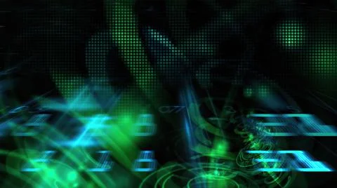 3d illustration - Futuristic technological interface - HUD Stock Illustration