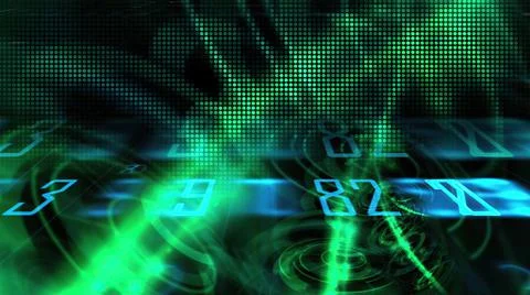 3d illustration - Futuristic technological interface - HUD Illustrazione stock