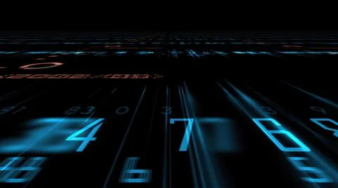 3d illustration - Futuristic technological interface - HUD Stock Illustration