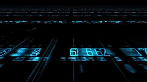 3d illustration - Futuristic technological interface - HUD Illustrazione stock