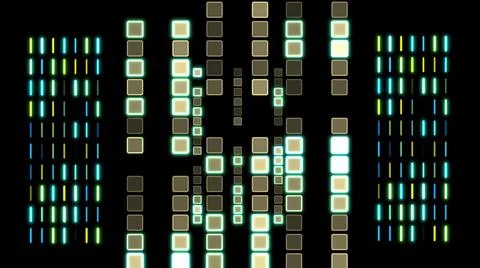 3d illustration - Futuristic technological interface - HUD Stock Illustration