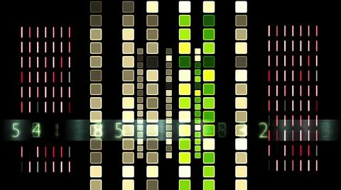 3d illustration - Futuristic technological interface - HUD Stock Illustration