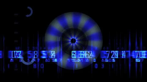 3d illustration - Futuristic technological interface - HUD . Stock Illustration