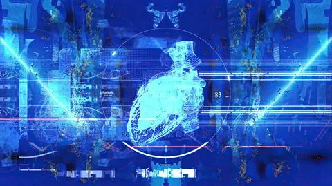 3d illustration - Futuristic technology interface Stock Illustration