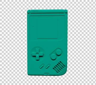 3d illustration of Game boy game console Stock Illustration