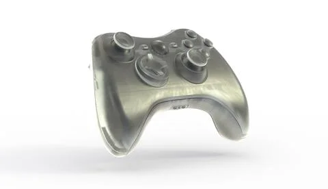 3d illustration of generic game controllers isolated on white background Ilustración de archivo