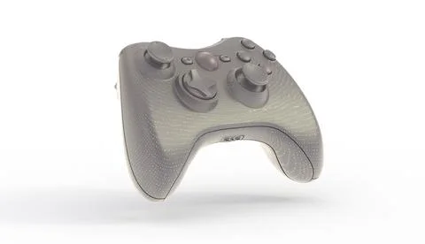 3d illustration of generic game controllers isolated on white background Ilustración de archivo