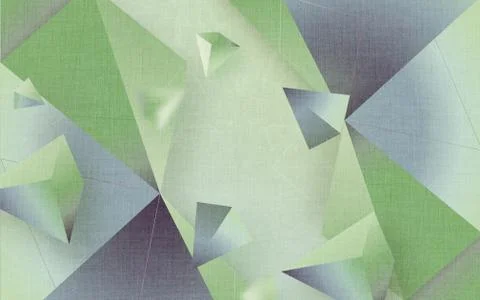 3d illustration, geometric background consisting of pyramids and rhombuses Stock Illustration