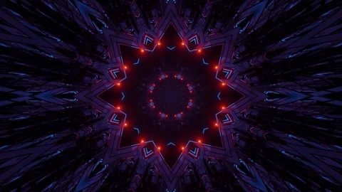 3d illustration of geometric creative moving corridor Stock Footage 160532761