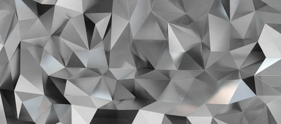 3D Illustration geometric pattern shape with molecule structure Stock Illustration