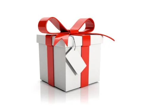 3d illustration: a gift on a white background Stock Illustration