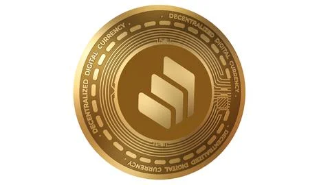 3d Illustration Golden Compound COMP Cryptocurrency Coin Symbol Stock Illustration