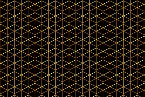 3d illustration golden geometric pattern . Geometry  background, pattern Stock Illustration
