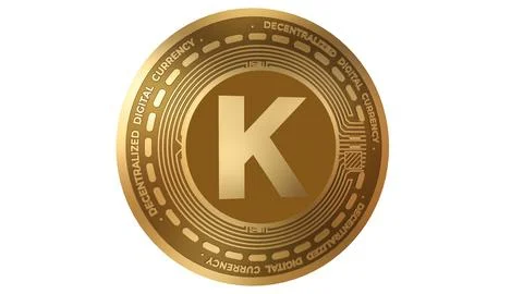 3d Illustration Golden Keep Network Cryptocurrency Coin Symbol Stock Illustration