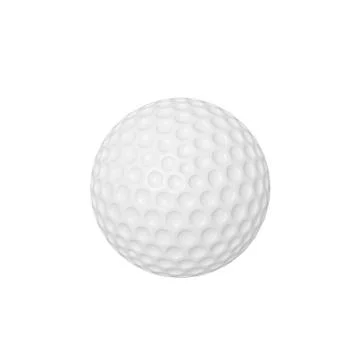 3d illustration of a golf ball Stock Illustration