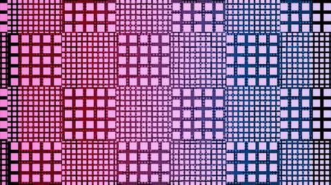 3D illustration graphic of abstract square pattern seamless loop effect. Stock Illustration