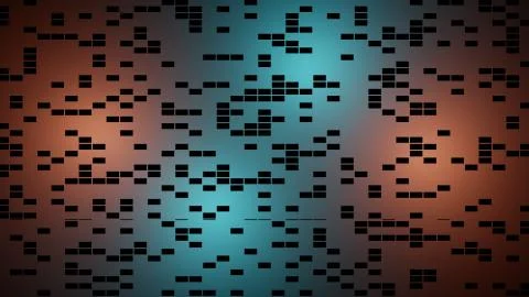 3D illustration graphic of transparent pattern or texture forming. Stock Illustration