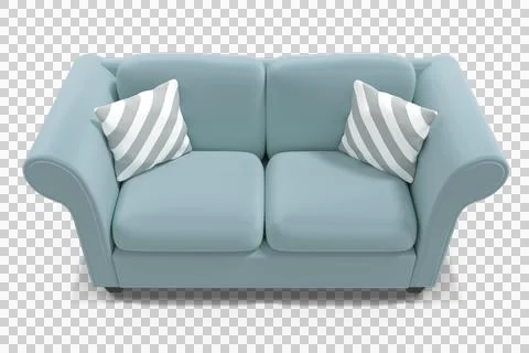 3d illustration of gray sofa Stock Illustration